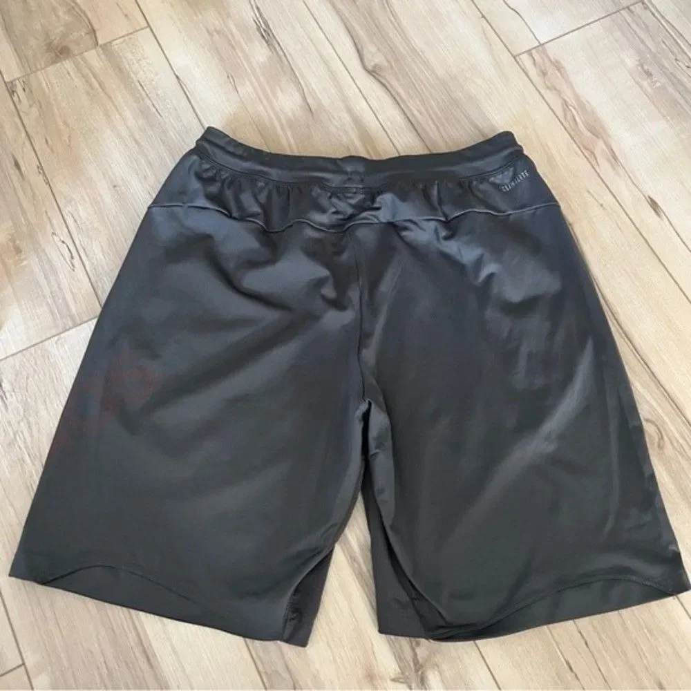 Adidas gray athletic Climalite training shorts size medium
